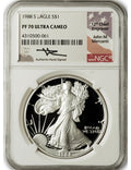 1988-S American Silver Eagle NGC PF70 UCAM Mercanti Signed