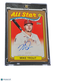 2024 Topps Series 1 1989 Topps Baseball Autograph Mike Trout #ASA-MT Gold 11/25