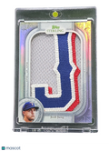 2025 Topps Sterling Josh Jung #TSJLP-JJ Game-Used Jersey Letter Patch Card