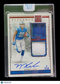 2019 Panini Elegance T.J. Hockenson #121 Dual Patch Player-Worn 1/2 RC