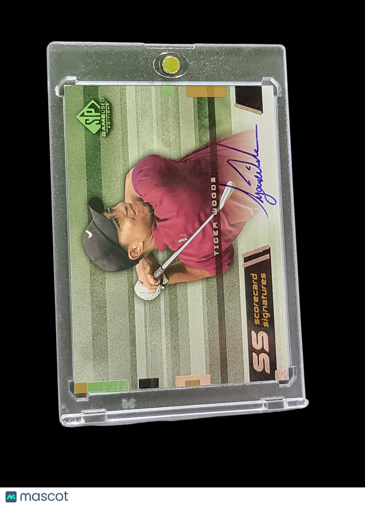 2003 Upper Deck SP Game Used  Signatures Tiger Woods #SS-TWII Authentic Auto