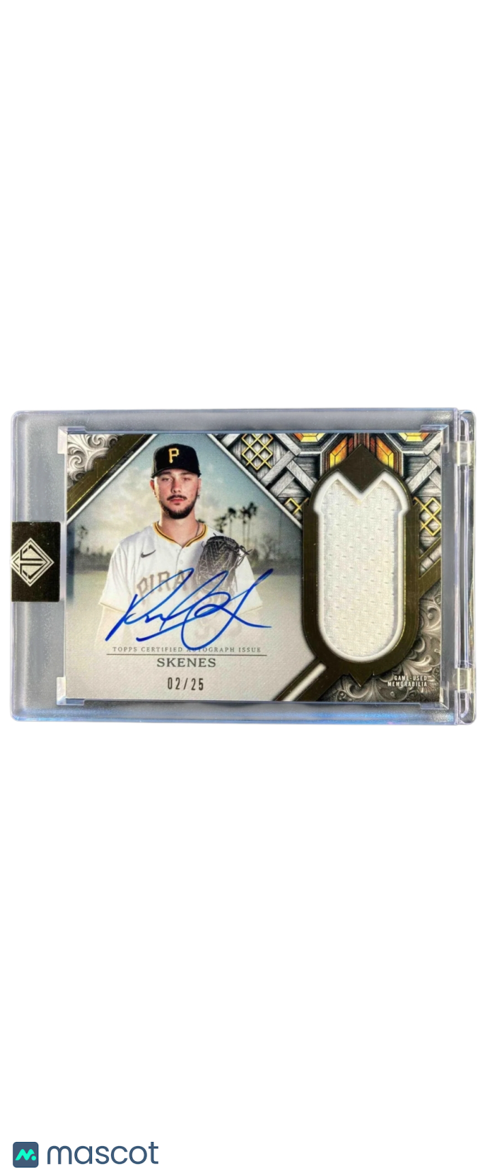 2025 Topps Transcendent Collection Paul Skenes #TCM-PS Relic 02/25 Memorabilia