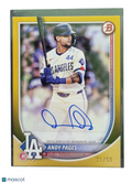 2025 Topps Bowman Andy Pages #PRV-AP Gold 31/50