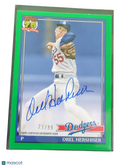 2026 Topps Baseball 75 Years of Baseball Orel Hershiser #91A-OH Green 71/99
