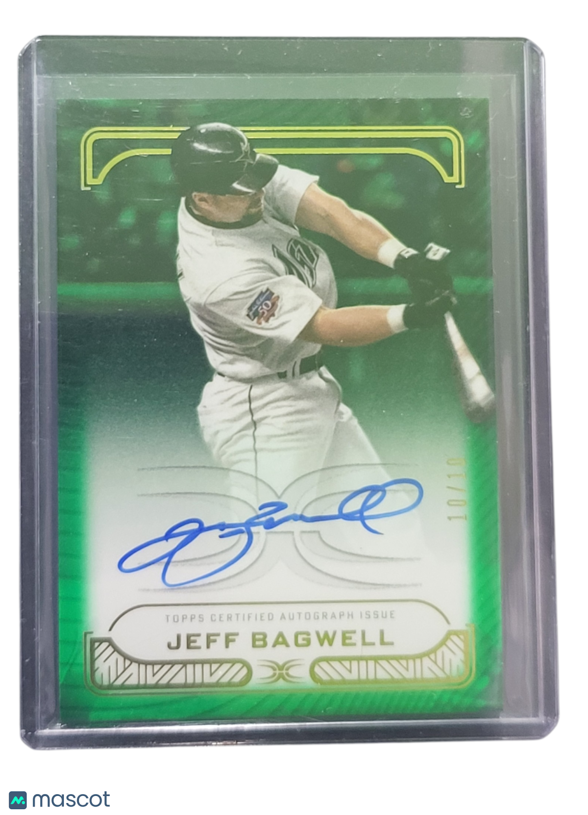 2023 Topps Definitive Collection Jeff Bagwell #DIA-JBA Green 10/10