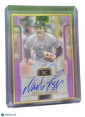 2023 Topps Definitive Collection Wade Boggs #DCFA-WB Purple Framed Auto Card