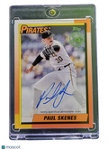 2025 Topps 1990 Topps Baseball Autograph Paul Skenes #90A-PS Orange