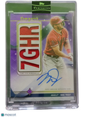 2023 Topps Mike Trout #HRKAR-MT1 Purple Home Run Kings Auto Relic Game-Used