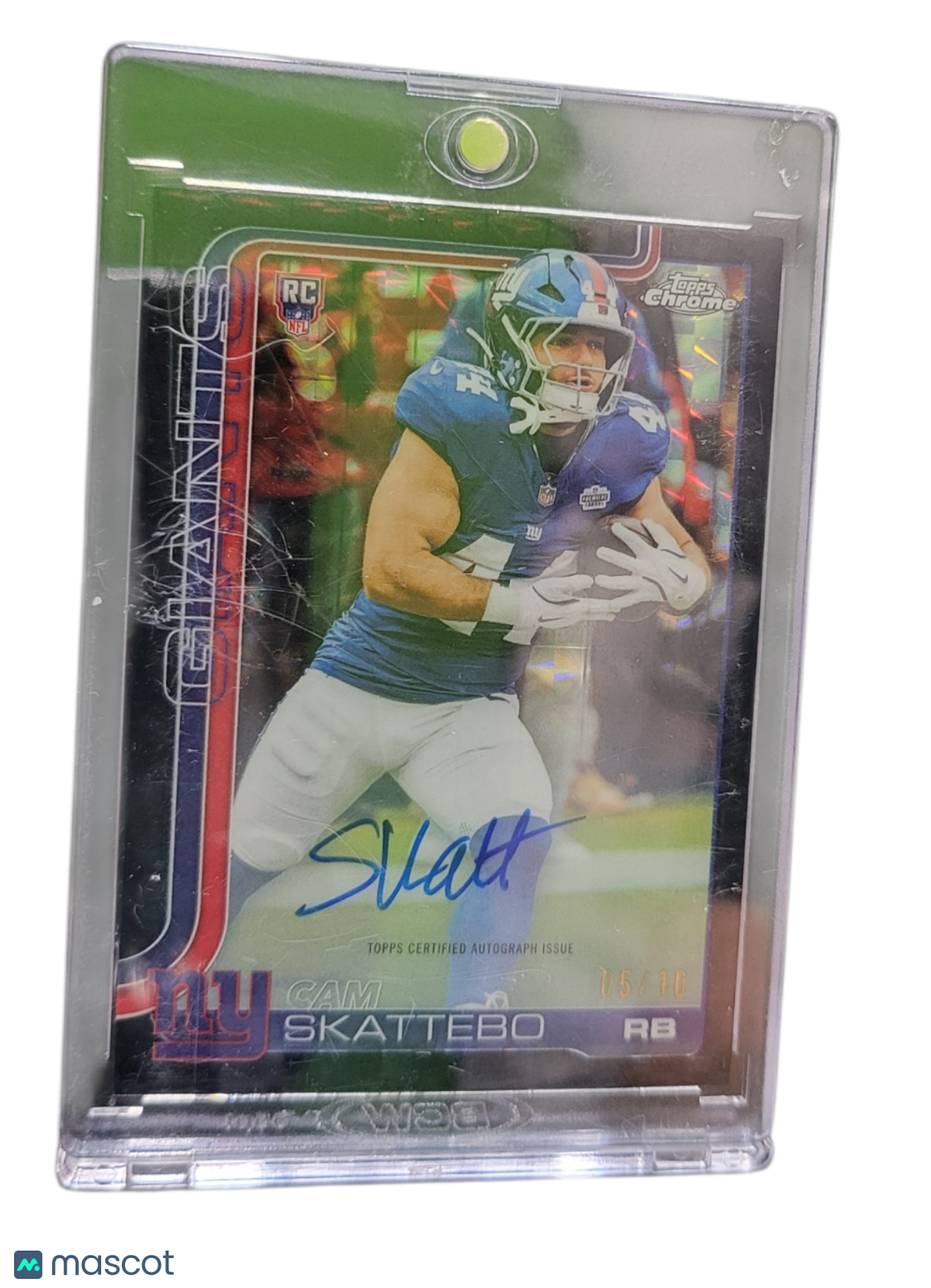 2025 Topps Chrome Cam Skattebo #RA-CS Rookies Autograph Variation 05/10 RC