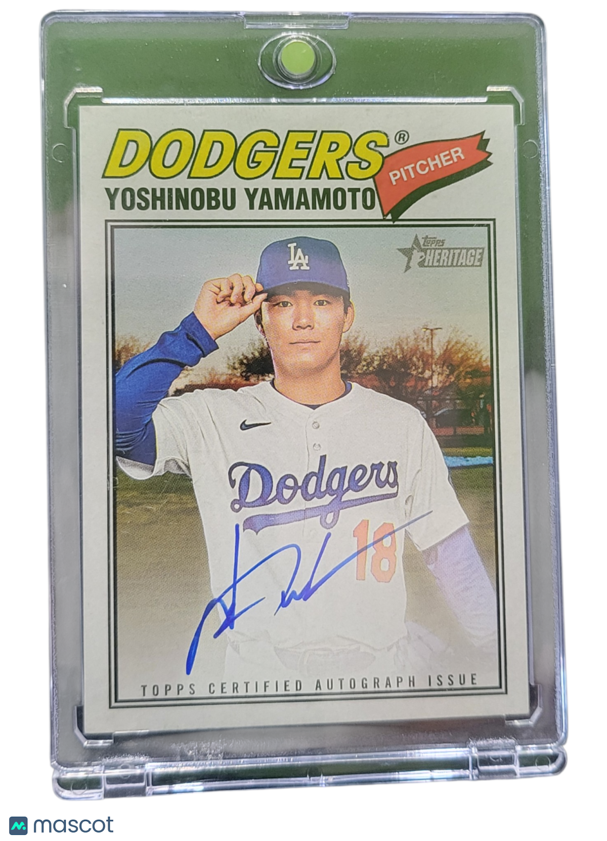 2026 Topps Heritage Yoshinobu Yamamoto #ROA-YY Real One Autograph