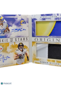 2024 Panini Origins Football Roman Wilson Blake Corum #RDPS-4 Booklet 45/49 Dual Autograph Patch RC