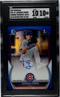 2023 Bowman Chrome Blue Refractor Jackson Ferris #CPA-JF Auto/150 SGC 10 Auto 10