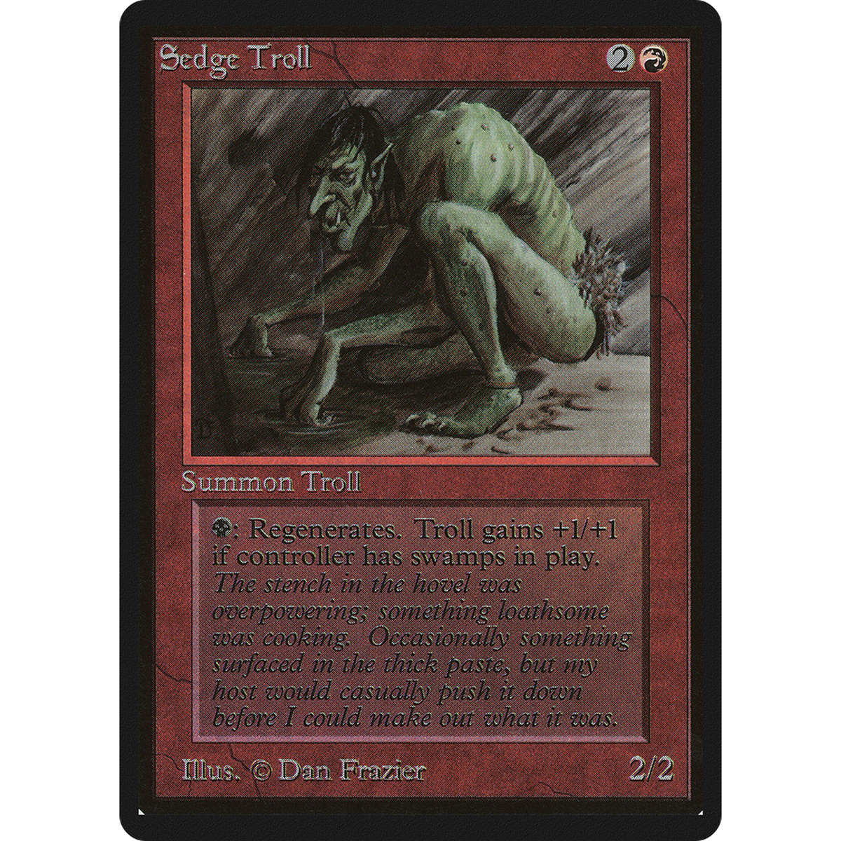 Sedge Troll [Limited Edition Beta] (Heavily Played)