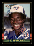 Tony Fernandez Autographed 1985 Donruss Card #390 Toronto Blue Jays SKU #195543