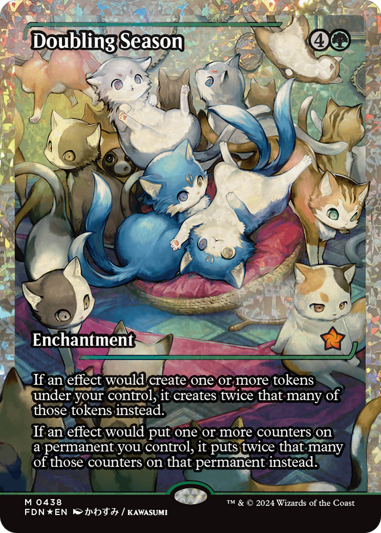 Doubling Season (FDN-438) - Foundations: (Showcase) Foil (Near Mint)