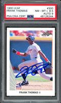 Frank Thomas Autographed 1990 Leaf Rookie Card #300 Chicago White Sox Auto Grade 9 Card Grade 8.5 PSA/DNA #48126244