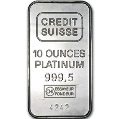 10 oz Good Delivery Platinum Bar .9995 Fine