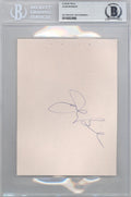 John Brisker Autographed 4.5x6 Album Page Seattle Super Sonics Beckett BAS #10002889