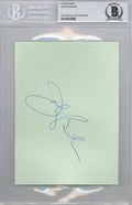John Brisker Autographed 4.5x6 Album Page Seattle Super Sonics Beckett BAS #10002890