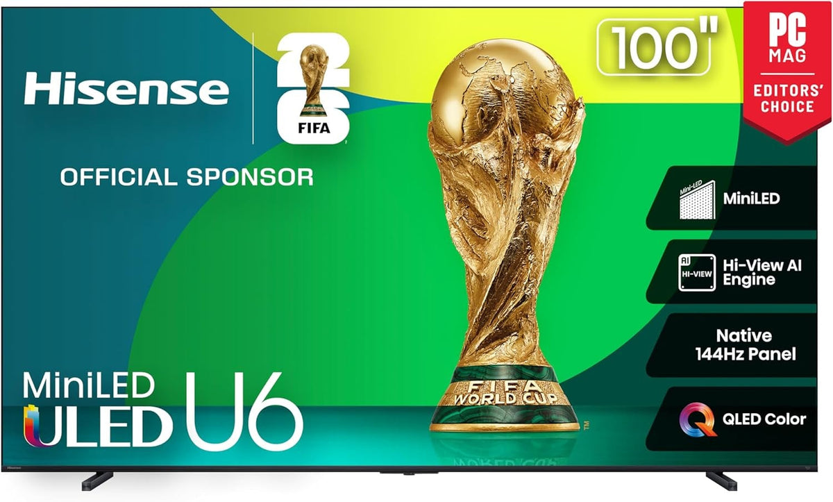 Hisense 100" U6 Series MiniLED ULED 4K Fire TV (100U65QF)