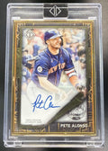 2022 Topps Transcendent Collection Pete Alonso #GDA-PA2 Icons Gold Deco Variation Auto 1/1