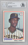 Odell Jones Autographed 1978 Topps Card #407 Pittsburgh Pirates Beckett BAS #10211476