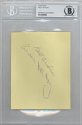 Willie McCovey Autographed 4.5x5.5 Album Page San Francisco Giants "Best Wishes" Vintage Beckett BAS #10266883