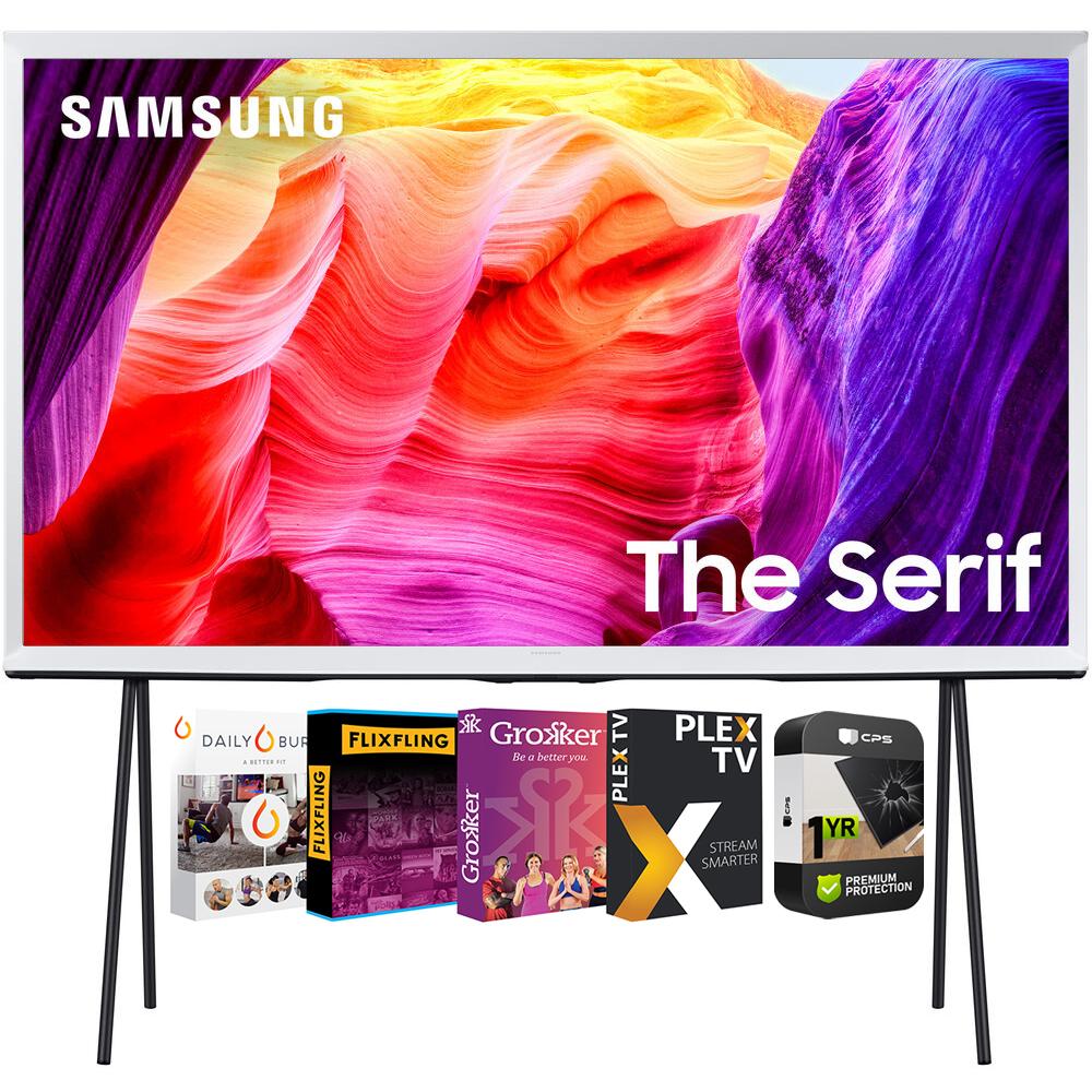 Samsung 55 Inch QLED 4K The Serif TV 2024 + 1 Year Warranty & Movies Streaming