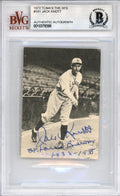 Jack Knott Autographed 1972 TCMA Card #181 St. Louis Browns Beckett BAS #10378395
