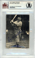 Roy Weatherly Autographed 1972 TCMA Card #152 Cleveland Indians Beckett BAS #10378418