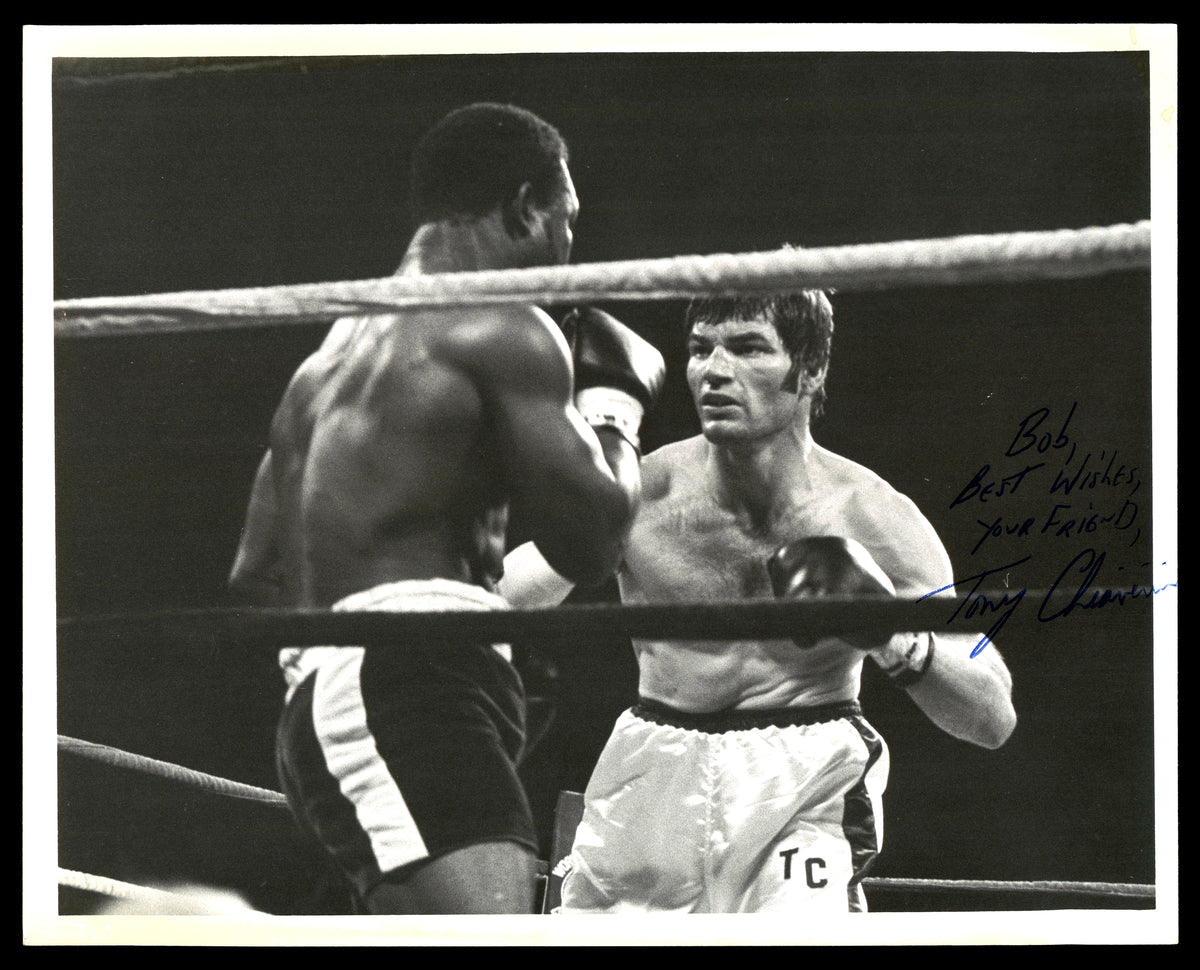 Tony Chiaverini Autographed 8x10 Photo "To Bob Best Wishes" SKU #179684