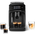 Philips 1200 Series Fully Automatic Espresso Machines, 2 Varieties, Milk Frother, Black