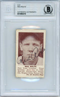 Red Rolfe Autographed 1941 Double Play Card #65 New York Yankees Beckett BAS #10982216