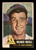 Wilmer Vinegar Bend Mizell Autographed 1953 Topps Card #128 St. Louis Cardinals SKU #198245