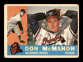 Don McMahon Autographed 1960 Topps Card #189 Milwaukee Braves SKU #198705