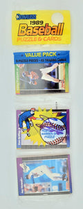 Ken Griffey Jr. Autographed Sealed 1989 Donruss Baseball Rack Pack Rookie Seattle Mariners Beckett BAS #BB79342