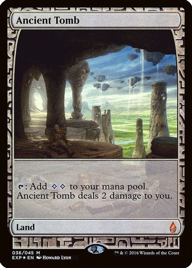 Ancient Tomb (36) [Zendikar Expeditions] (Heavily Played Foil)