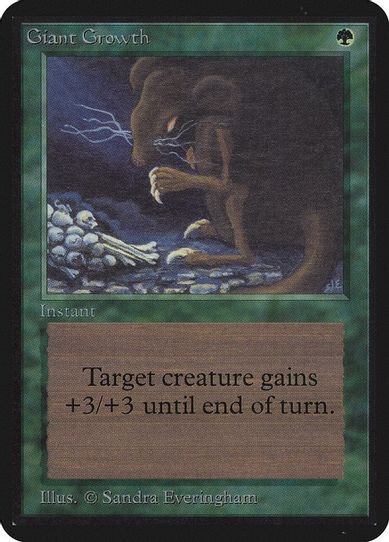Giant Growth [Alpha Edition] (Heavily Played)