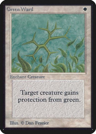 Green Ward [Alpha Edition] (Lightly Played)