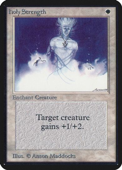Holy Strength [Alpha Edition] (Moderately Played)
