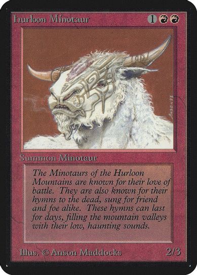 Hurloon Minotaur [Alpha Edition] (Damaged)