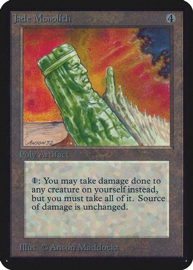 Jade Monolith [Alpha Edition] (Near Mint)