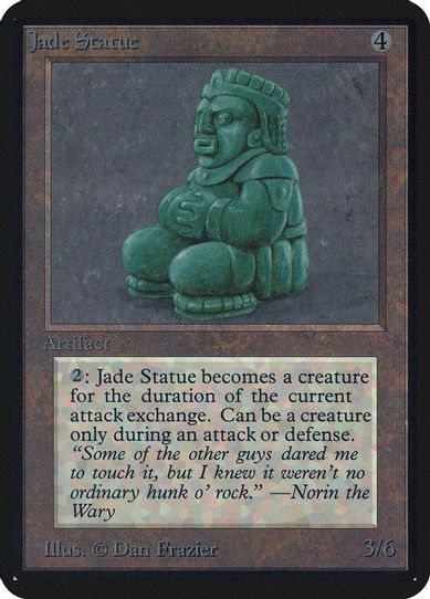 Jade Statue [Alpha Edition] (Heavily Played)
