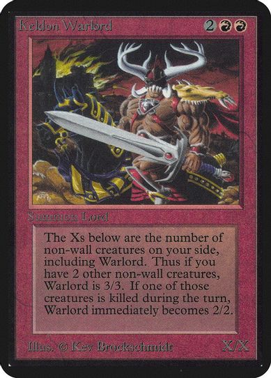 Keldon Warlord [Alpha Edition] (Damaged)
