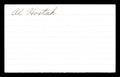 Al Hostak Autographed 3x5 Index Card Middleweight Champ SKU #179729