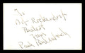 Paul Berlenbach Autographed 3x5 Index Card Light Heavyweight Champ "To Bob" SKU #179733