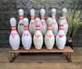 10 WIBC ABC Approved Plastic Coated Bowling Ball Game Pins Game Room Vintage F