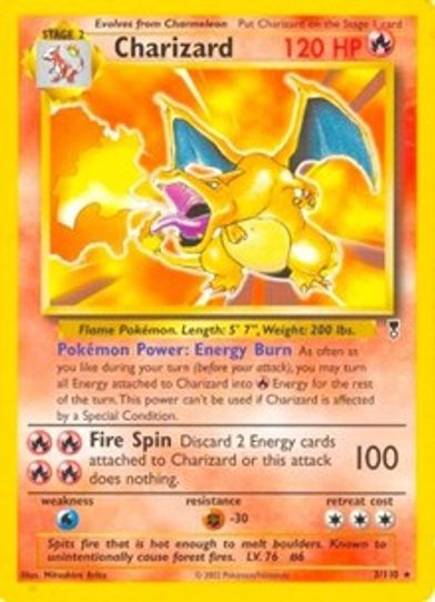 Charizard (WotC Legendary Collection) (3/203) [Deck Exclusives] (Moderately Played)