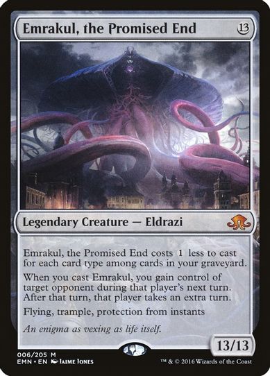 Emrakul, the Promised End (6) [Eldritch Moon] (Damaged Foil)