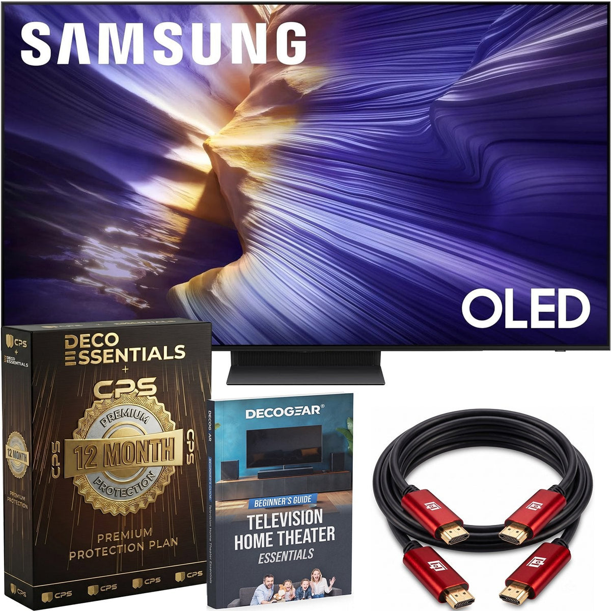 Samsung 77" OLED 4K S90F Vision AI Smart TV (2025) + Extended Protection Plan